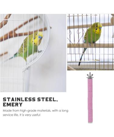 iplusmile Stainless Steel Bird Perch for Parrot - Grinding Claws, Trimming Beak, Nails - Exercise Platform for Parakeet, Cockatiel, Conure, African Grey, Macaw - Buy Online on GoSupps.com