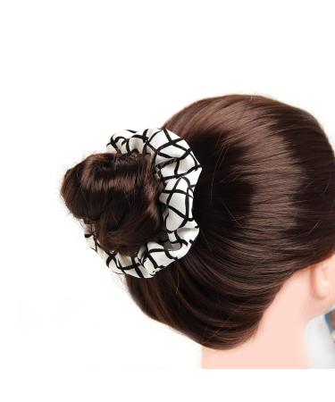 Buy Classic Hair Ties for Women - Black & White Elastic Ponytail Holders 12-Piece Set Dotted & Striped Accessories - Buy Online on GoSupps.com