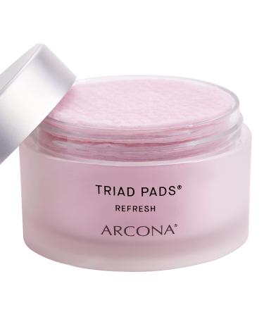 Arcona Triad Toner Pads- Pore Minimizer for Face  Exfoliating Face Pads. Cranberry Extract  Rice Milk  Witch Hazel  Grape Seed Extract  Vitamin C  Vitamin E - 45 Toner Pads. Made in The USA. 45 Count (Pack of 1)