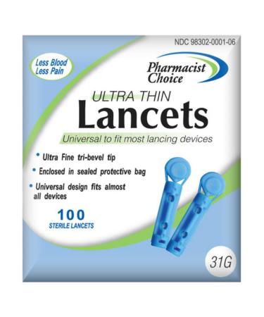 Pharmacist Choice Twist Top 31G Lancets 100s  898302001609