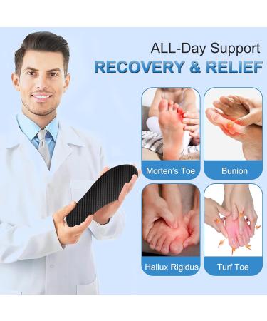Carbon Fiber Insoles for Men & Women - Rigid Shoe Inserts for Hallux Rigidus Turf Toe & Morton s Toe | Size 10.85 / 275mm - Buy Online on GoSupps.com