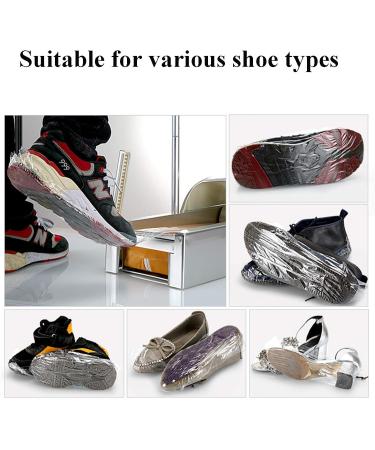 Automatic Shoe Film Machine Foot-Operated self-Wearing Shoe Cover Dispenser with Disposable 1 roll of Shoe Film for Home Hotels Factories Laboratory Can be Used 600 Times Silver - Buy Online on GoSupps.com