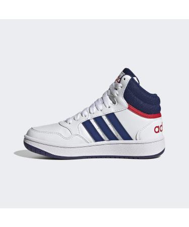Buy adidas Unisex Kinder Hoops Mid Basketball Shoes 38 EU - Ftwr White Victory Blue & Better Scarlet | International Shipping Available - Buy Online on GoSupps.com