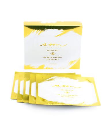 SOON Hydrating Under Eye Patches Collagen 24K Gold Eye Mask Hydrogel Eye Patch with Collagen Boosting Under Eye Masks for Anti-aging and Fine Lines Korean Eye Patches Skin Care Skincare Set of 5 Singles