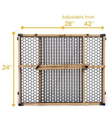 Safety 1st Eco-Friendly Bamboo Gate | Fits 28-42 Wide Spaces | Bamboo & Black - Buy Online on GoSupps.com