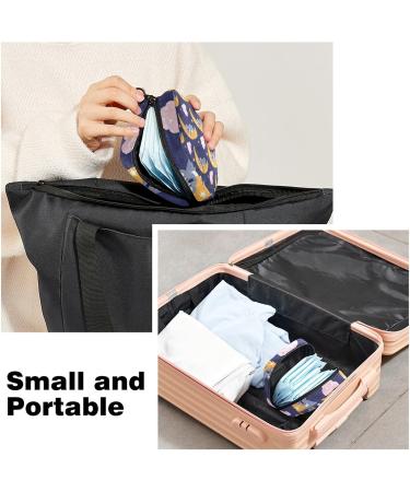 Koala Moon Cloud Sanitary Napkin Storage Bag - Portable Period Kit Pouch for Menstrual Cup and Sanitary Pads - Zipper Closure - Color 4 - Buy Online on GoSupps.com