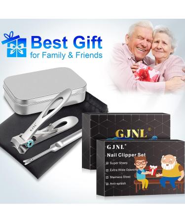 Extra Wide Jaw Toenail Clippers for Men - Heavy Duty Nail Cutter with Long Handle for Thick Nails - Perfect Gift for Dad & Seniors - Buy Online on GoSupps.com