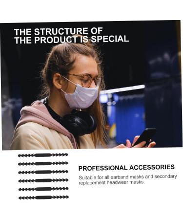 Sewacc 60pcs Masking Hook Ear Protection Holder - Adjustable Mouth Protection Earring Hooks with Extended Cable - Buy Online on GoSupps.com