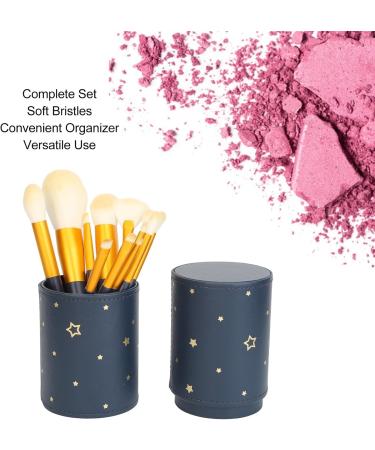 Makeup Brushes Professional 12-Piece Makeup Brush Set with Brush Holder Soft Bristles Powder Eyeshadow Blush Complete Cosmetic Tools with Star Bucket Orange Bag - Buy Online on GoSupps.com