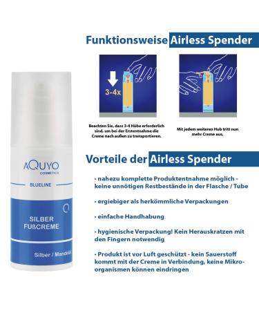 Blure Silver Foot Cream 100ml - Hydrating Relief for Dry Sensitive Cracked Feet | Treat Foot Odor & Itching with Microsilver | International Shipping Available - Buy Online on GoSupps.com