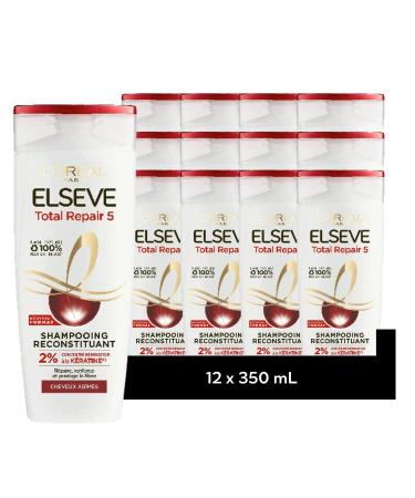 [PACK OF 12] Damaged Hair Shampoo 350ml Elseve Total Repair 5 350ml