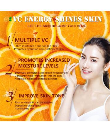 20% Vitamin C Serum for Face - Anti-Aging & Dark Spot Treatment with Vitamin E Hyaluronic Acid & Aloe Vera - Buy Online on GoSupps.com