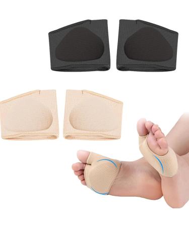 Forefoot pad 2 pairs of breathable metatarsal pads elasticity forefoot pads nylon ball pads for men and women