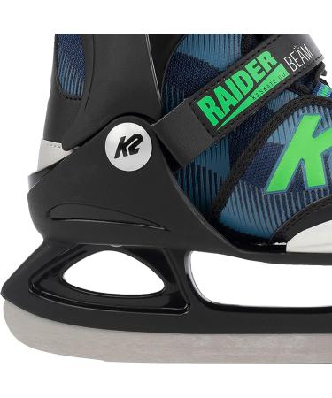 K2 Raider Beam Boys Adjustable Ice Skates 4-8 - Blue/Green | Premium Quality - Buy Online on GoSupps.com