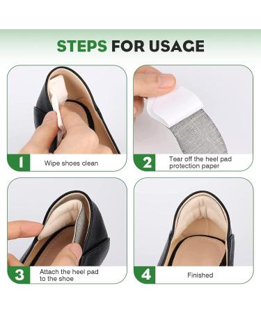 12 Pair Heel Cushion Protectors for Loose Shoes - Anti-Slip Inserts for Women and Men - Self-Adhesive Pads for Comfort and Blister Prevention - Buy Online on GoSupps.com