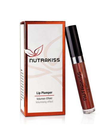 nutraCOSMETIC Nutrakiss Lip Plumper Chestnut Natural booster with niacin (vitamin B3) liquid lipstick plumper for fuller lips made in Germany 5 ml