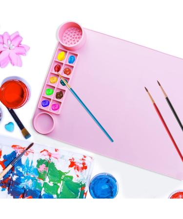 Kids Non-Stick Silicone Craft Mat for Resin Casting and Painting - Pink - Buy Online on GoSupps.com
