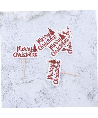 ABOOFAN 32 Pcs Christmas Cupcake Picks - Holiday Cake Toppers for Christmas Party Decoration - Buy Online on GoSupps.com