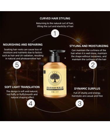 Hydrating Styling Cream for Damaged Curly Hair | Long-lasting Volume & Elasticity | Moisture & Care with Elastin - Buy Online on GoSupps.com