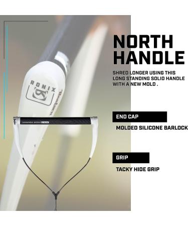 Ronix North Dyneema BarLock Handle Grip- 1.3 in. Diameter Black/White - Buy Online on GoSupps.com