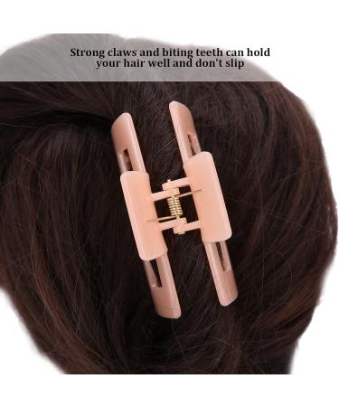 Hair Clip 8.5x3cm Hair Claw Clip Non-Slip Lightweight Portable for Thick Thin Curly Straight Hair(Coral Orange) - Buy Online on GoSupps.com