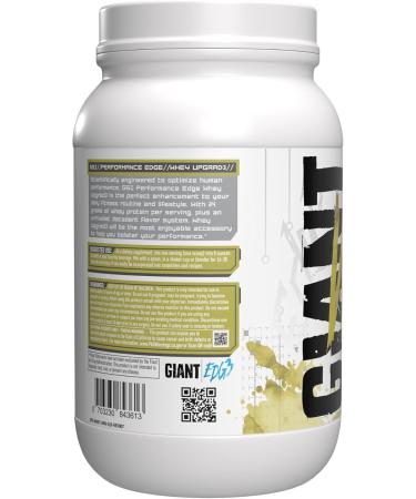 Giant Sports Whey Protein - Premium 100% Whey Protein Powder | 24G Protein & 5G BCAAs | Vanilla Ice Cream Flavor - 2lb - Buy Online on GoSupps.com