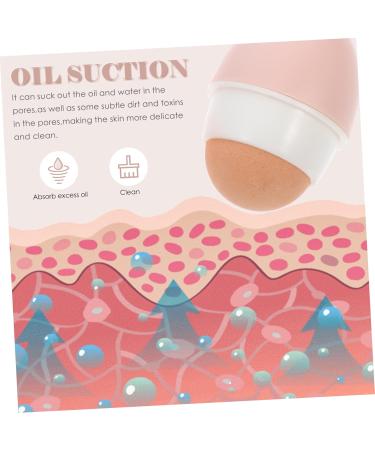 Housoutil Volcanic Stone Oil-absorbing Ball Facial Massager Mini Oil Skin Deoiling Product Face Degreasers 5x3cm Pink - Buy Online on GoSupps.com