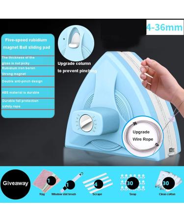 Outside Magnetic Window Cleaner Window Cleaner Wipers Double-Sided Window Cleaner Glass Cleaning Brush Glass Wiper Household Cleaning Tools with Anti-Falling Rope for High-Rise Double - Buy Online on GoSupps.com