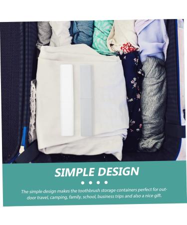 Buy Healvian 8-Piece Travel Toothbrush Set - Portable Plastic Storage Case for Toothbrush & Toothpaste - Ideal for International Travel - Buy Online on GoSupps.com