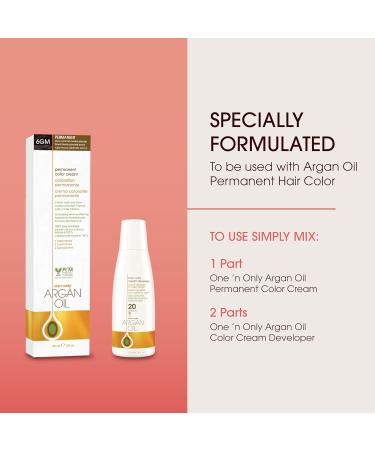One N Only Hair Color Developer 20 - 6 oz Argan Oil Enriched Hair Developer for Rich Color & Shine - 6% Hydrogen Peroxide - Buy Online on GoSupps.com
