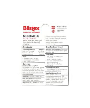 Blistex Medicated Balm Berry SPF 15 by Blistex - Buy Online on GoSupps.com