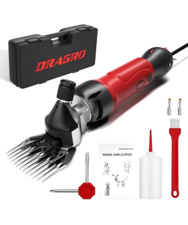 Dragro sheep scissors 500W professional electrical sheep scissors cattle care set 6-stage electrical electrical scissors for animals with thick fur sheep alpacas goats sheep clipper - Buy Online on GoSupps.com