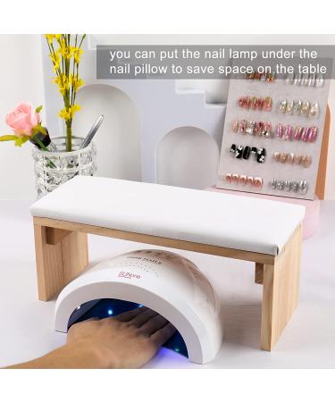 Yisinuoo Professional Microfiber Leather Nail Arm Rest Cushion - White - Buy Online on GoSupps.com