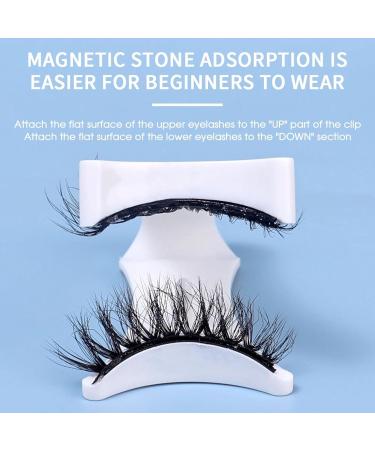 Magnetic Eyelashes with Applicator Reusable Dual Magnetic Lashes Kit without Eyeliner Magnetic Eyelashes Natural Look Wispy False Eyelashes No Glue or Liner Needed Easy to Wear  - Buy Online on GoSupps.com