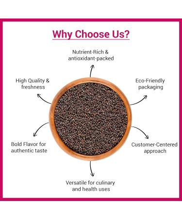 Graines de moutarde noire - 1 kg 1 kg (Lot de 1) - Buy Online on GoSupps.com