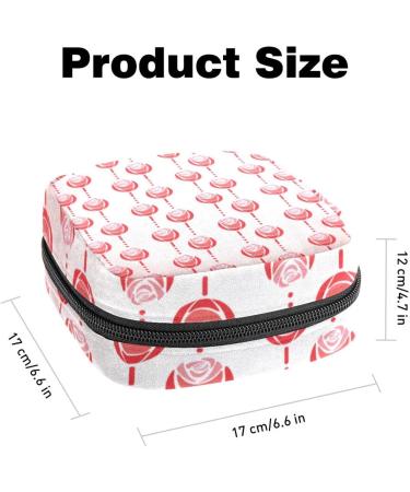 Geometric Christmas Tree Hygiene Napkin Storage Bag | Menstrual Cup & Tampon Bags for Girls & Women | Multi-Colored Design - Buy Online on GoSupps.com