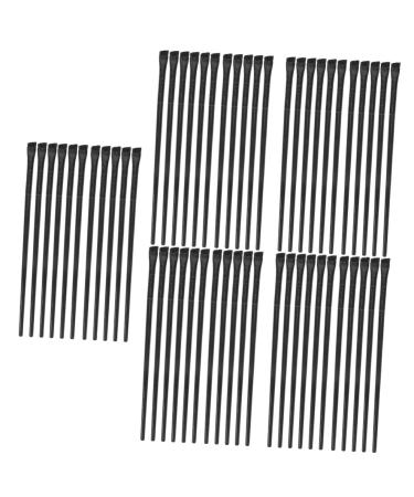 Baluue 60 Pcs Eyeliner Brush Eye Shadow Brush Makeup Eyeliner Brush Makeup Eyeshadow Brow Brush Black
