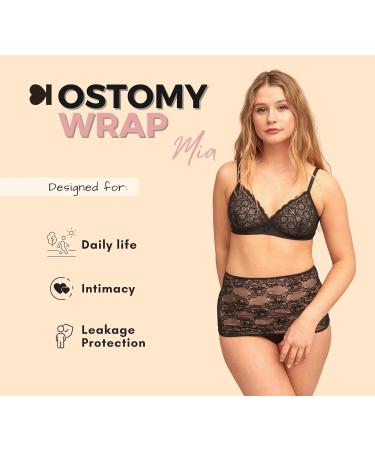 Siil Stoma Bandage & Black Cover for Colostomy Urostomy Ileostomy Bags - XS-XXL for Women - Buy Online on GoSupps.com