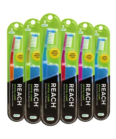 Reach Crystal Clean Toothbrush Soft Bristles 1 Count (Pack of 6)