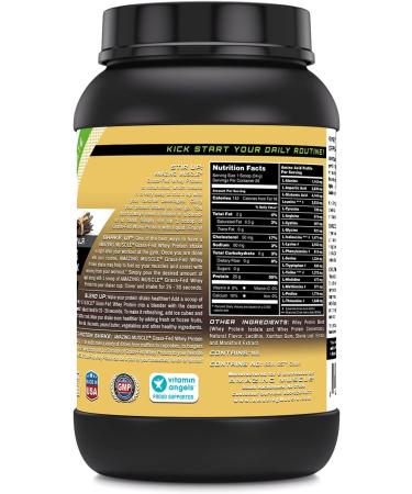 Grass-Fed Whey Protein 2 Lbs - Non-GMO Gluten Free Natural Sweetener - rBGH & RBST Free Supports Energy & Muscle Growth (Vanilla - Buy Online on GoSupps.com