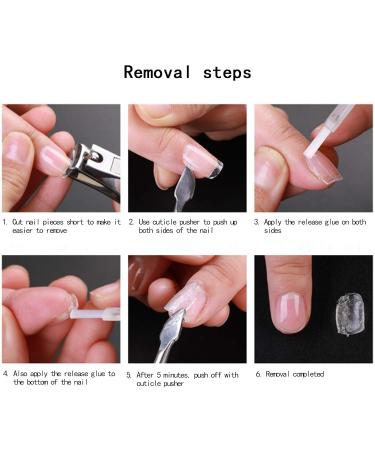 Buy Niceneeded 10 Packs of 500 Clear Acrylic False Nails - 10 Sizes & Nail Glue for Perfect Nail Art Manicure Accessories - Buy Online on GoSupps.com