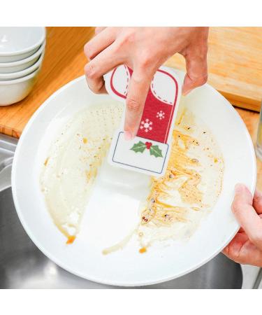 Christmas Kitchen Sponge - Cartoon Christmas Kitchen Sponges Reusable Multipurpose Scrub Sponge Double-Side Design Christmas Socks - Buy Online on GoSupps.com