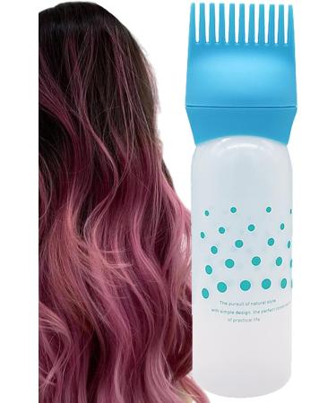 Scalp Oil Applicator Bottle Applicator Brush for Hair Oiling - Hair Dye Brush Bottle Lightweight Oil Bottle Applicator Brush for Hair Dyeing Scalp Blue - Buy Online on GoSupps.com