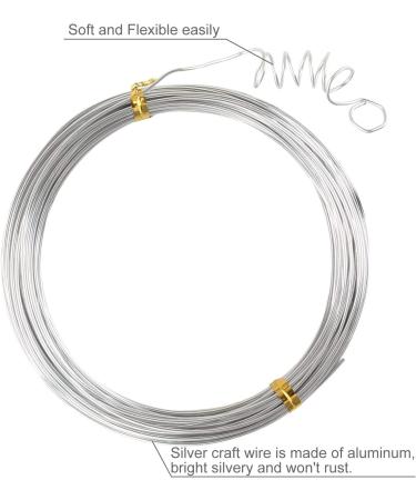 10 Rolls 18 Gauge Bendable Aluminum Craft Wire - 328 FT Silver Beading Wire for DIY Dolls Skeletons and Crafts - Buy Online on GoSupps.com