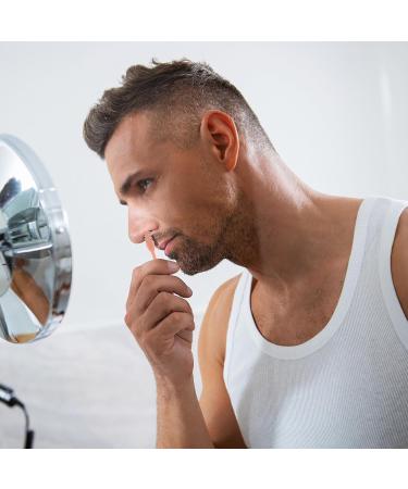 12 Pieces Manual Nose Hair Trimmer with Cleaning Brush Double Sided Ear Hair Remover for Adults Effectively Remove Unwanted - Buy Online on GoSupps.com