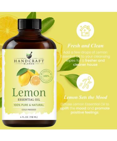 Handcraft Blends Clean & Crisp Set: Eucalyptus and Lemon Essential Oils (2 x 4 Fl Oz) 100% Pure & Natural for Diffuser Aromatherapy and DIY Projects - Buy Online on GoSupps.com