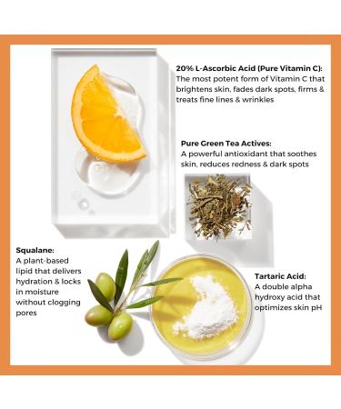 BeautyStat Universal C Skin Refiner - Vitamin C Serum for Face 20% Pure L-Ascorbic Acid - Created by a 20+ Year Skincare Cosmetic Chemist (Duo 30 ml) - Buy Online on GoSupps.com