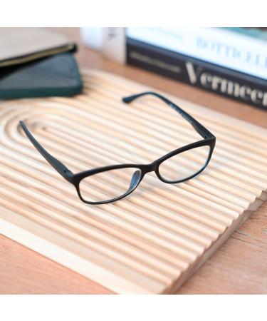 Lexxoo Reading Glasses 3-Pack for Men & Women - Stylish Lightweight Design in Black Red White & Dark Brown - Clear Vision & Various Diopters 3.0 - Buy Online on GoSupps.com
