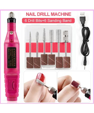 Complete Acrylic Nail Kit for Beginners with UV Light, Drill, 45pc Powder Set, 60pc Glitter Decorations - Professional Nail Supplies for Women | RJ0333 - Buy Online on GoSupps.com