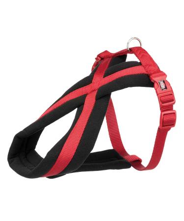 Trixie Premium Touring Tears Size L - XL: Breast circumference 70 110 cm/25 mm in red - sporty dog harness with pleasant fleece padding continuously adjustable for very large dogs 204203 red large - X -larg